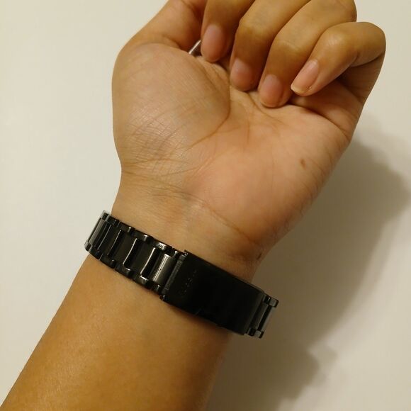 Fossil Women's MOP Dial Black Stainless Steel Analog 5 ATM Watch BQ1123 - Picture 5 of 11